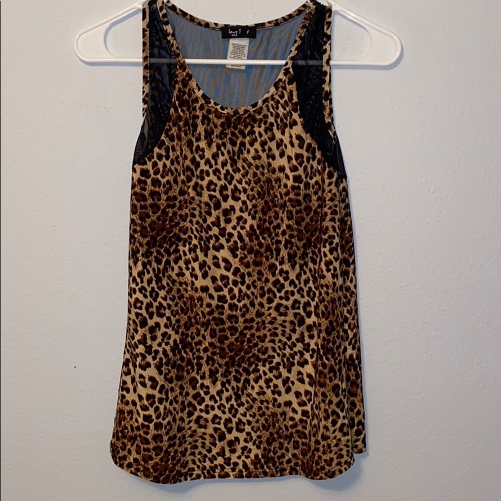 Cheetah print tank top
